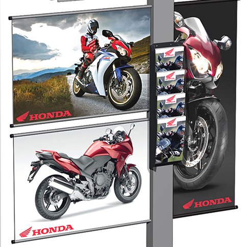 Expositor para Honda